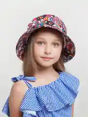 Желтый панама для девочки, мальчика с принтом для подростка, от 12 до 18 лет