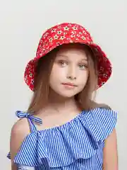 Вишнёвый панама для девочки, мальчика с принтом для подростка, от 12 до 18 лет