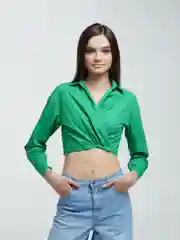 Зеленый топ женский