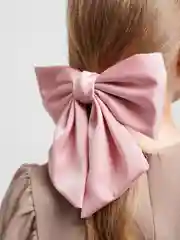 Розовый бант заколка бантик 17*17см