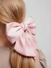 Розовый бант заколка бантик 17*17см