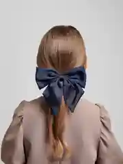 Индиго заколка Бант 15*15