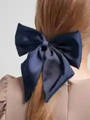 Индиго заколка Бант 15*15