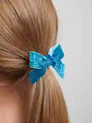 Бантики на резинке, блестящие, пара