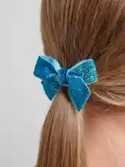 Бантики на резинке, блестящие, пара