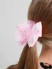 Розовый бант для волос (2шт)