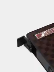 Коричневый портсигар с газовой зажигалкой автоген/чехол для хранения сигарет 95х68х20мм/зажигалка