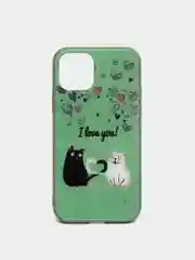 Бирюзовый чехол для iPhone 11 Pro, стекло