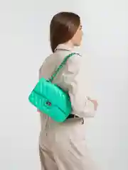 Бирюзовый сумка женская кросс боди