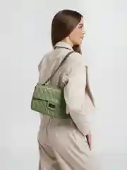 Лесной зеленый сумка женская кросс боди