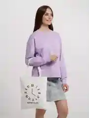 Слоновая кость сумка шоппер на молнии, 38*33 см