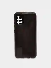 Угольный чехол Samsung Galaxy A51, Самсунг Галакси А51 с защитой камеры, блестящий