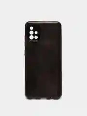 Угольный чехол Samsung Galaxy A51, Самсунг Галакси А51 с защитой камеры, блестящий