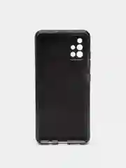 Черный чехол Samsung Galaxy A51, Самсунг Галакси А51 с защитой камеры, блестящий