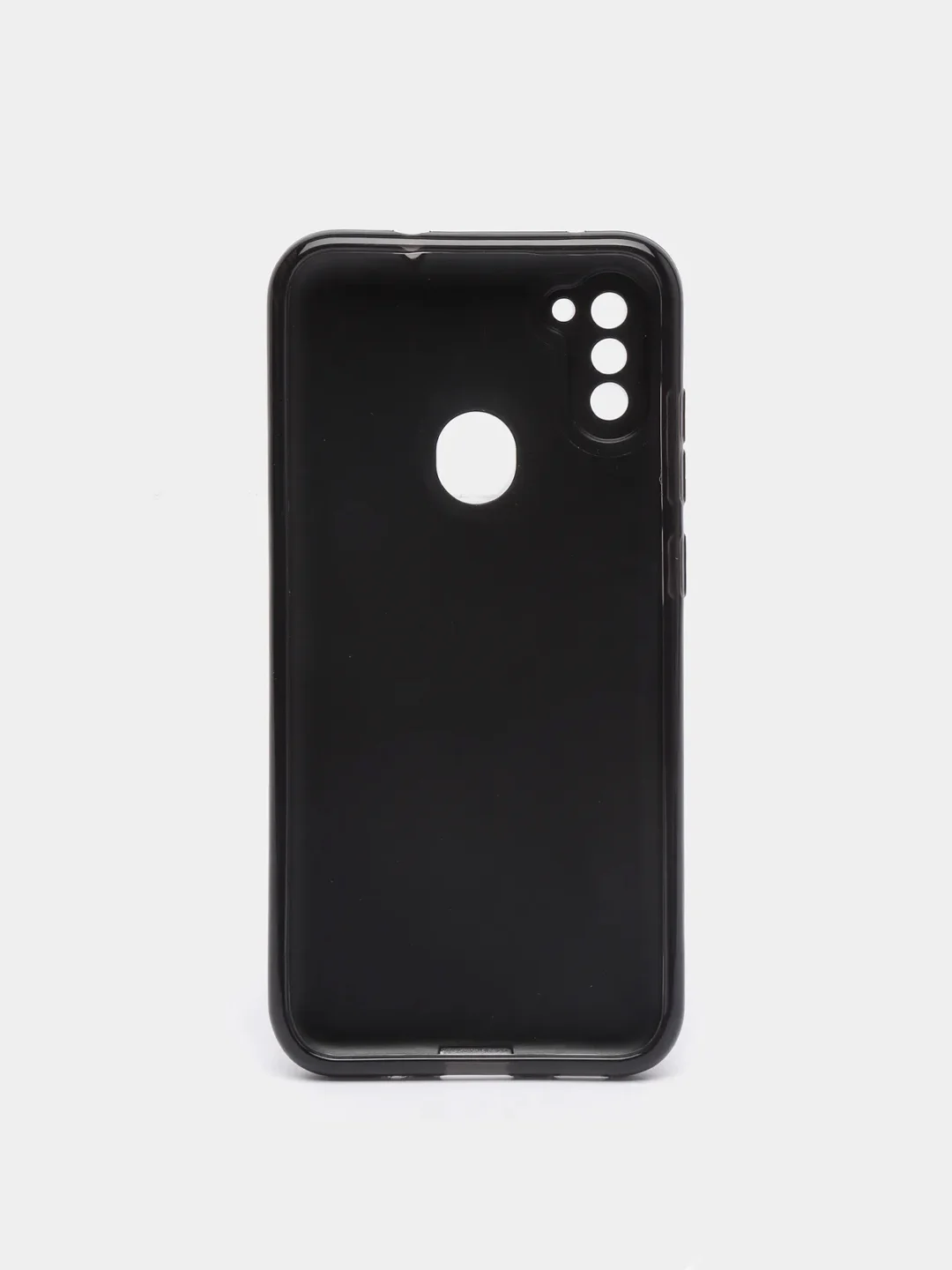 Черный чехол Samsung Galaxy A11 / M11, Галакси А11 / М11 блестящий сияющий с защитой камеры