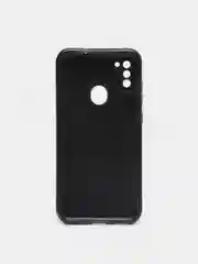 Черный чехол Samsung Galaxy A11 / M11, Галакси А11 / М11  блестящий сияющий с защитой камеры