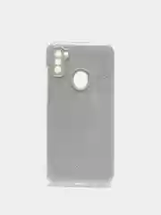 Серебряный чехол Samsung Galaxy A11 / M11, Галакси А11 / М11  блестящий сияющий с защитой камеры