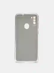 Серебряный чехол Samsung Galaxy A11 / M11, Галакси А11 / М11  блестящий сияющий с защитой камеры