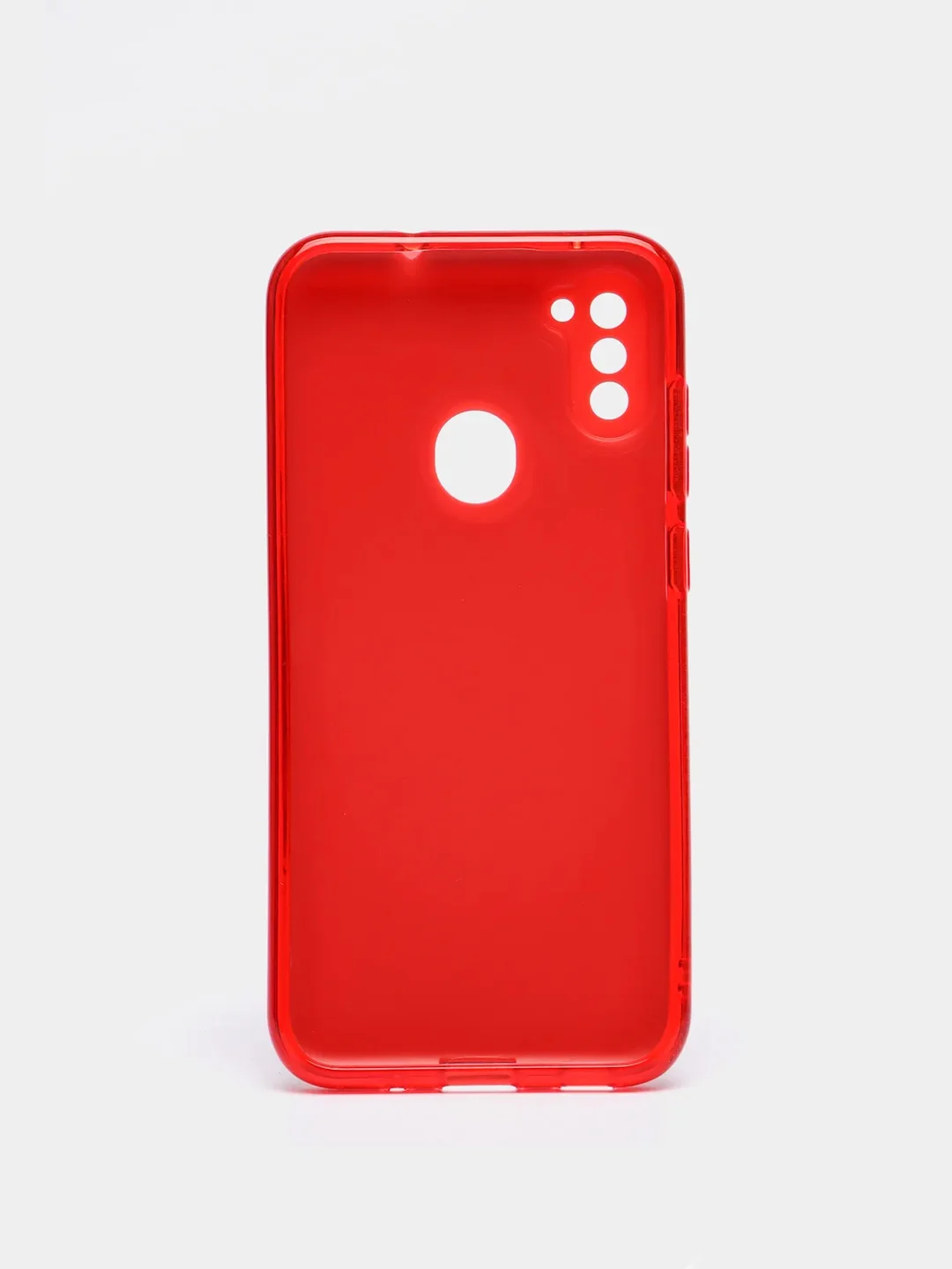 Красный чехол Samsung Galaxy A11 / M11, Галакси А11 / М11 блестящий сияющий с защитой камеры
