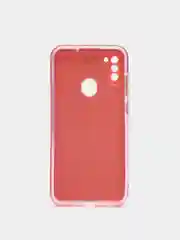 Розовый чехол Samsung Galaxy A11 / M11, Галакси А11 / М11  блестящий сияющий с защитой камеры