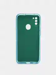 Голубой чехол Samsung Galaxy A11 / M11, Галакси А11 / М11  блестящий сияющий с защитой камеры