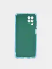 Голубой чехол Samsung Galaxy A22 4G, M22, Самсунг Галакси А22 4G, М22 блестящий с защитой камеры