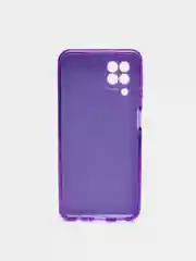 Фиолетовый чехол Samsung Galaxy A22 4G, M22, Самсунг Галакси А22 4G, М22 блестящий с защитой камеры