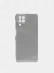 Серебряный чехол Samsung Galaxy A22 4G, M22, Самсунг Галакси А22 4G, М22 блестящий с защитой камеры