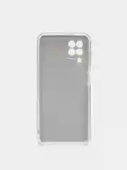 Серебряный чехол Samsung Galaxy A22 4G, M22, Самсунг Галакси А22 4G, М22 блестящий с защитой камеры
