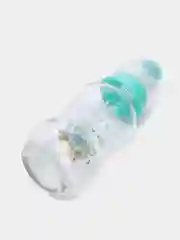 Бирюзовый бутылочка Бусинка стеклянная детская для кормления / молока / воды / смеси, 120мл, 1140
