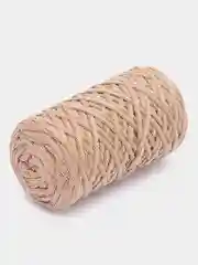 Кремовый шнур Caramel Dolce плоский, 4 мм, 100 м, для вязания и макраме