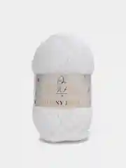 Белый плюшевая пряжа Bunny Baby, 100 г, 120 м