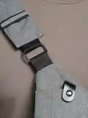 Серый мужская сумка через плечо