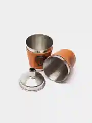 Бронзовый подарочный набор фляжка с рюмками