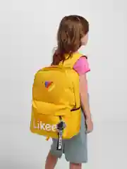 Желтый рюкзак Likee с помпоном