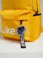 Желтый рюкзак Likee с помпоном