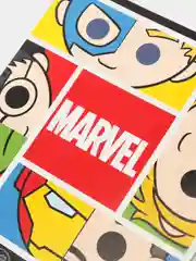 Красный тетрадь 48 листов, "Герои Marvel", клетка