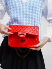 Красный сумка женская кросс боди