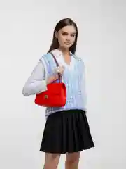 Красный сумка женская кросс боди