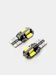 Светодиодные габаритные LED-лампы 12 В, W5W T10, подсветка/огонь теплый белый свет
