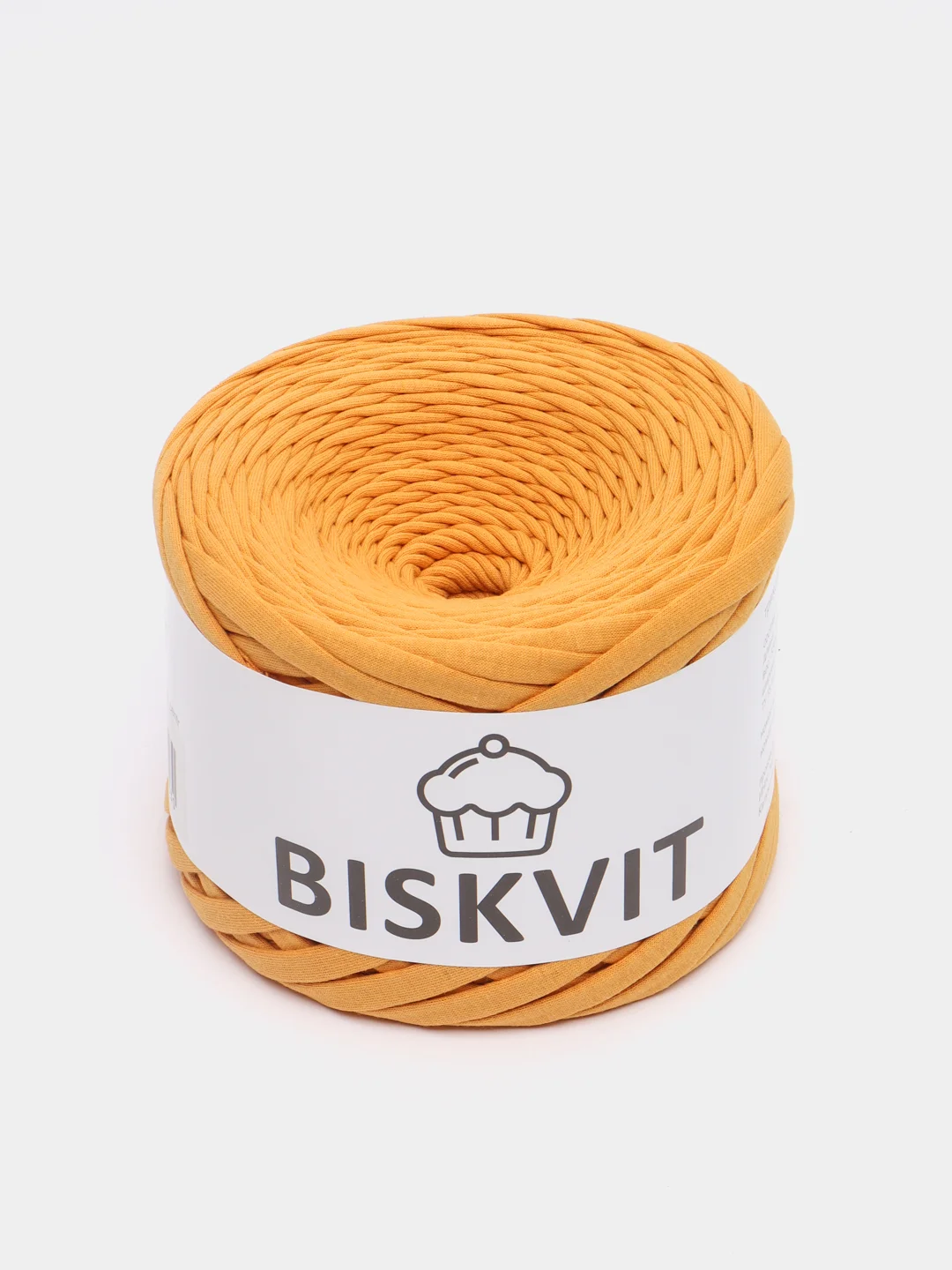Горчичный пряжа Трикотажная Biskvit 100% Хлопок 330г 100м (Часть 2) Бисквит