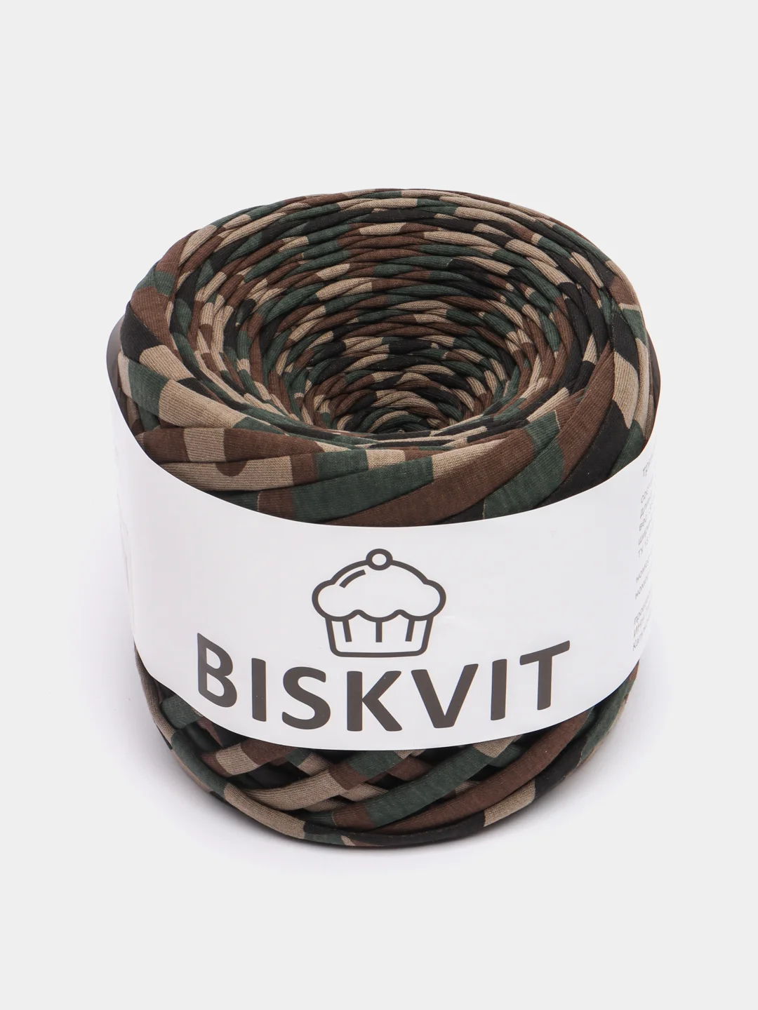 Приглушённый хаки пряжа Трикотажная Biskvit 100% Хлопок 330г 100м (Часть 2) Бисквит