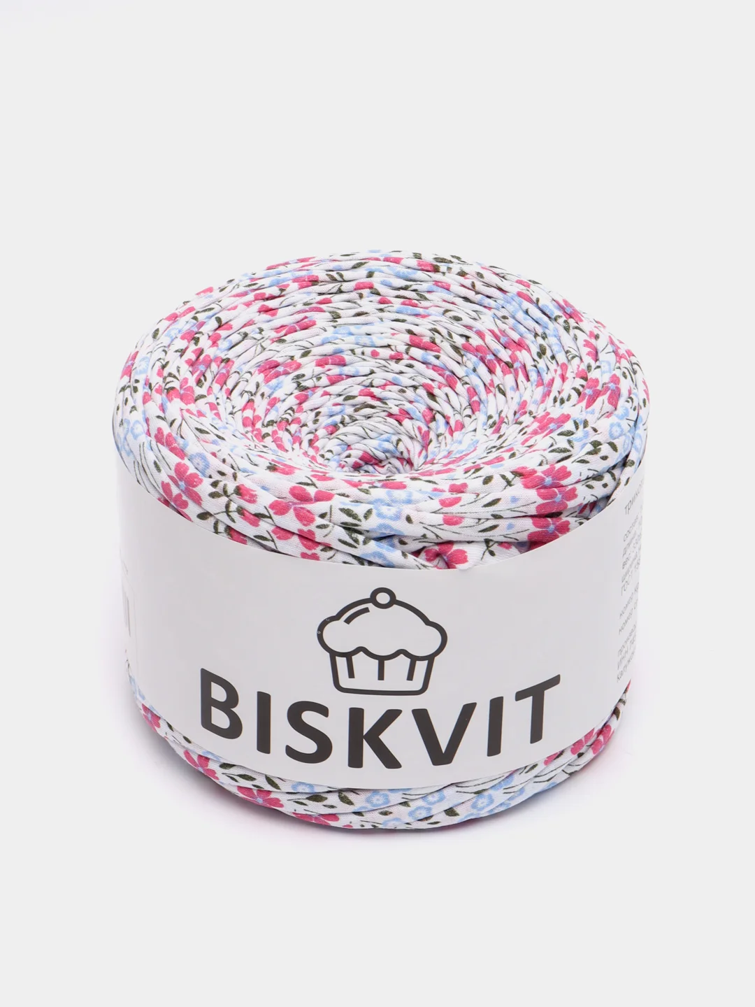 Тёмно-розовый пряжа Трикотажная Biskvit 100% Хлопок 330г 100м ( Бисквит Часть 1 )