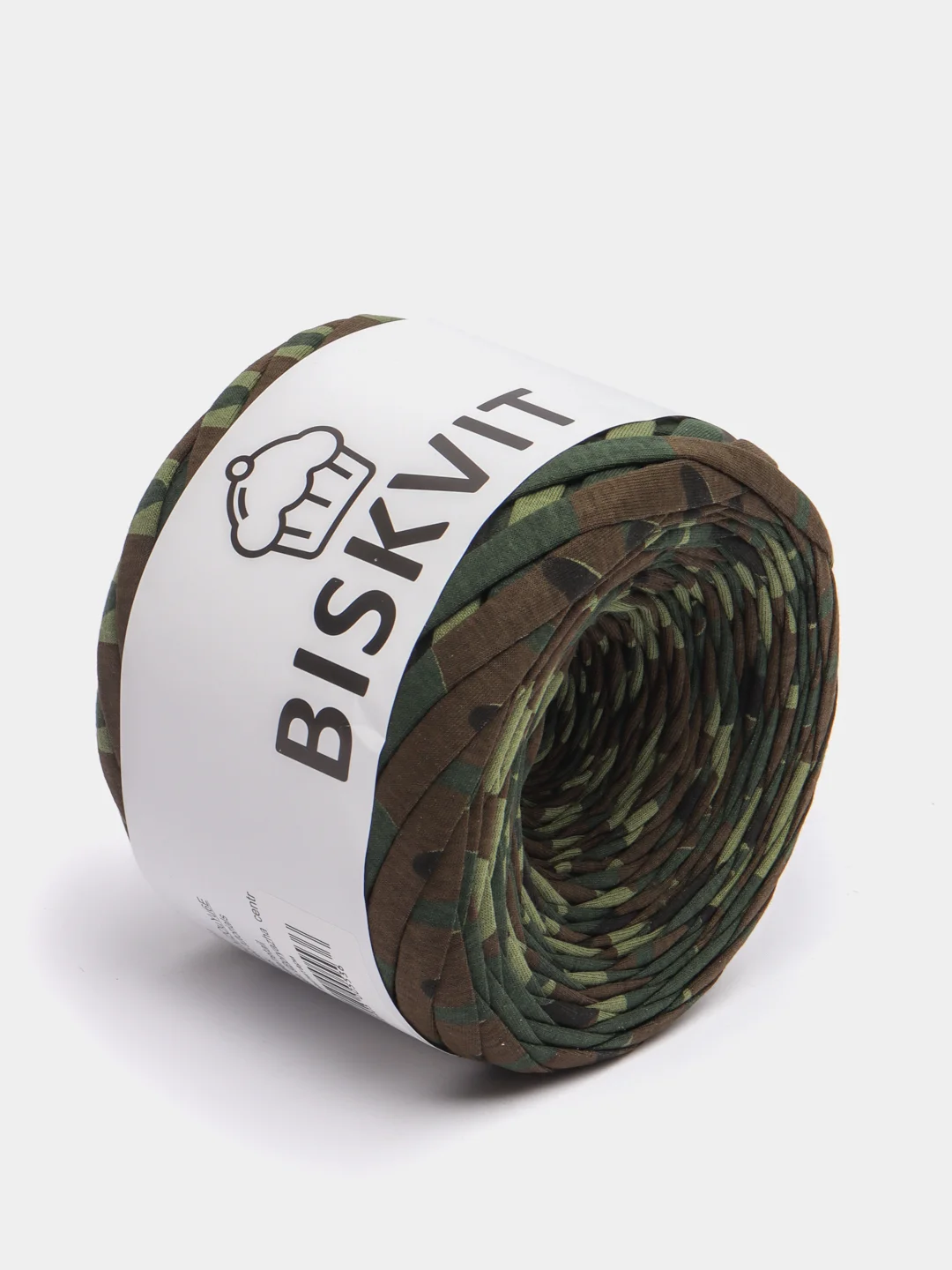 Зелёный хаки пряжа Трикотажная Biskvit 100% Хлопок 330г 100м (Часть 2) Бисквит