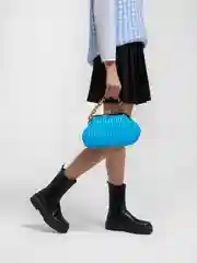 Голубой сумка женская, через плечо
