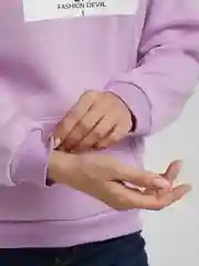 Сиреневый худи женский и мужской