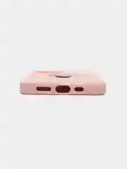 Розовый чехол для iPhone 12, 12 Pro со стальным железным кольцом подставкой
