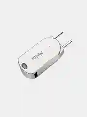 Серый металлик флешка USB 3.0 + Type-C Netac U785C 16Gb / 32Gb / 64Gb / 128Gb