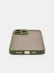 Хаки накладка пластиковая с защищенной камерой на iPhone 13 mini / 13 / 13 Pro / 13 Pro Max