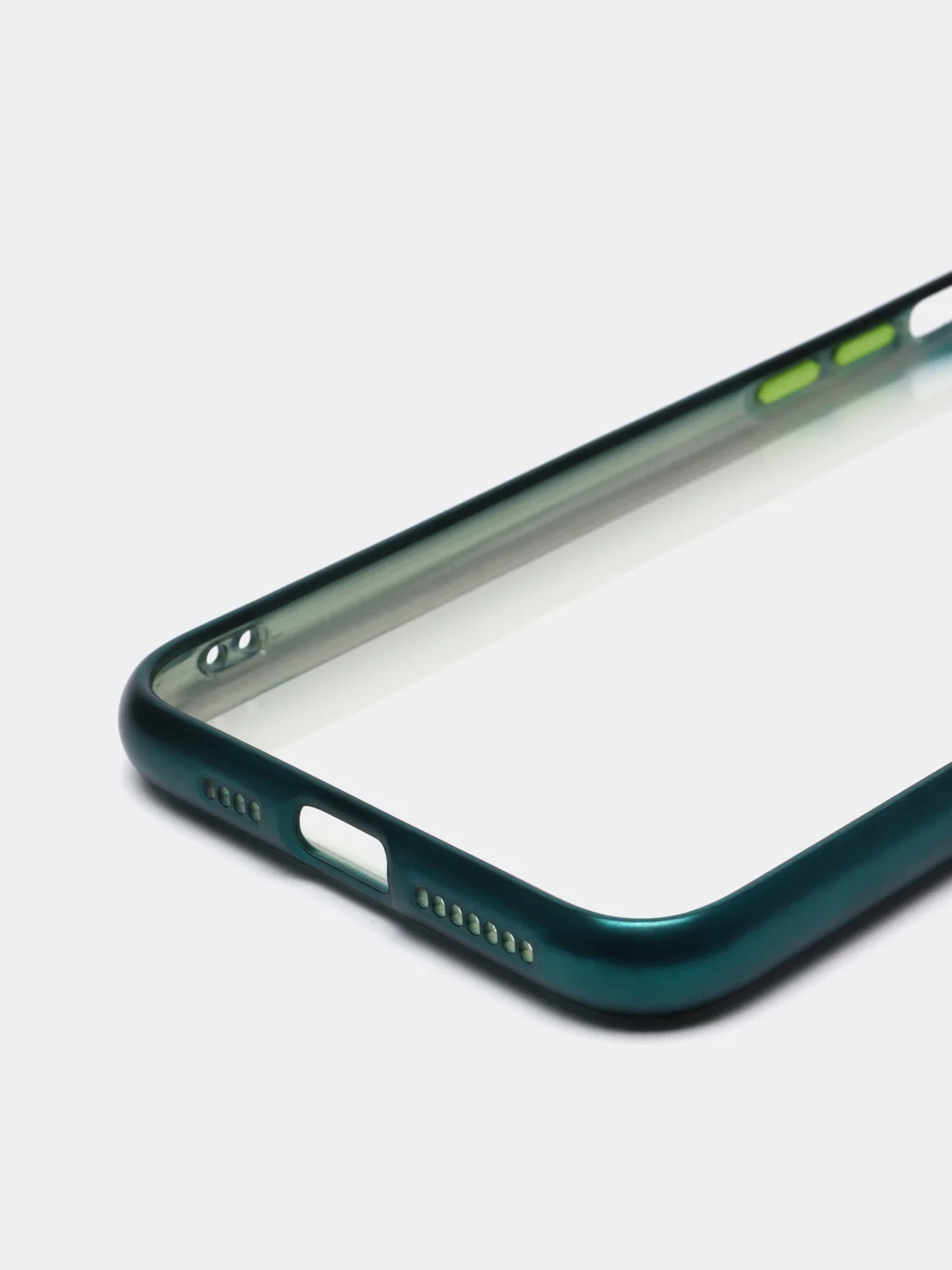 Зеленый чехол на iPhone 11 / iPhone 11 Pro / iPhone 11 Pro Max, силиконовый, матовый, с окантовкой